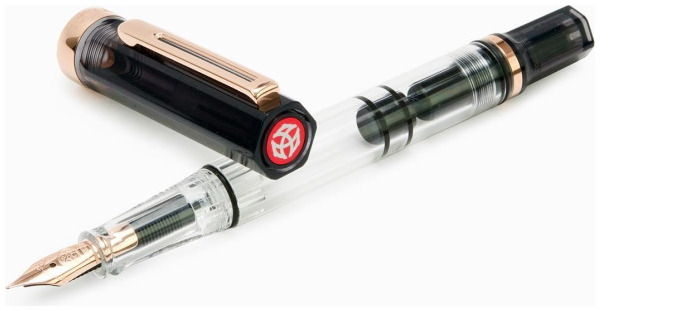 Stylo plume TWSBI, série Eco Fumée Or rose