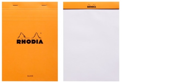 Bloc notes Rhodia, série Basics Orange (#16-Uni)