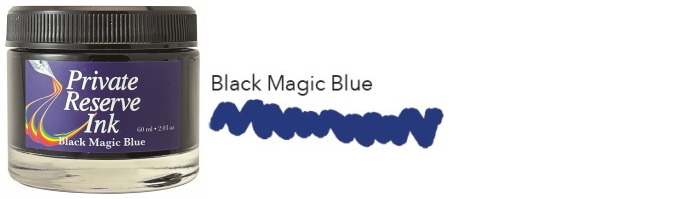 Bouteille d'encre Private Reserve Ink, série Standard Inks 60ml Encre Black Magic Blue