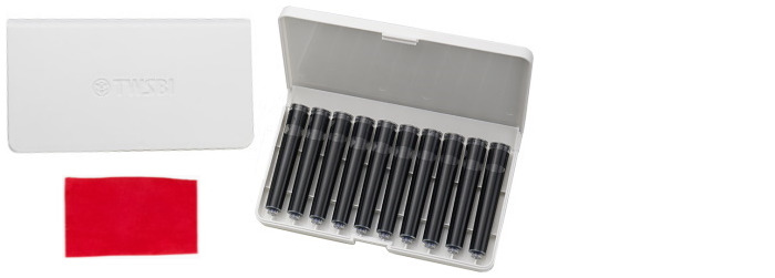 TWSBI Ink cartridge, Accessories series Red ink (Box of 10)