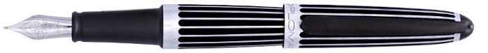 Stylo plume Diplomat, série Aero Noir (Stripes)