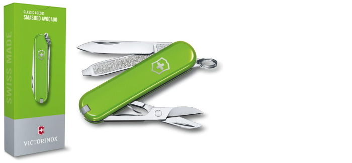 Victorinox Knife, Classic Colors series Light green (Classic SD-Smashed Avocado)
