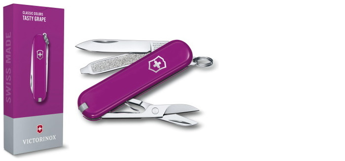 Victorinox Knife, Classic Colors series Purple (Classic SD-Tasty Grape)