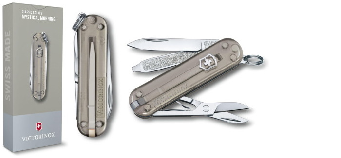 Victorinox Knife, Classic Colors series Translucent gray (Classic SD-Mystical Morning)