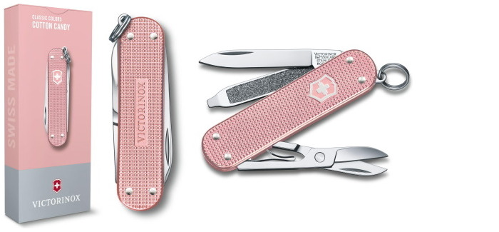 Victorinox Knife, Classic Colors series Light pink Alox (Classic SD-Cotton Candy)