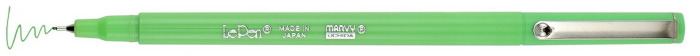 Marvy Felt pen, Le Pen Fluo series Fluo green ink