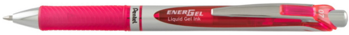 Pentel Retractable Gel pen, EnerGel series Pink ink (Metal tip)