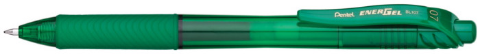 Pentel Retractable Gel pen, EnerGel-X series Green ink (Metal tip)