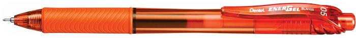 Stylo encre gel rétractable Pentel, série EnerGel-X Encre orange (Needle tip)
