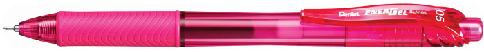 Stylo encre gel rétractable Pentel, série EnerGel-X Encre rose (Needle tip)