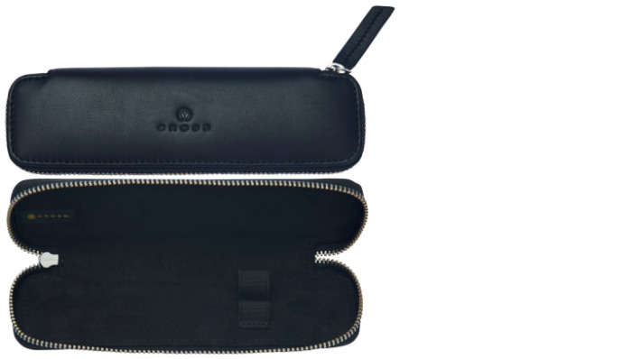 Cross Pen pouch, Leather series Black (Double)