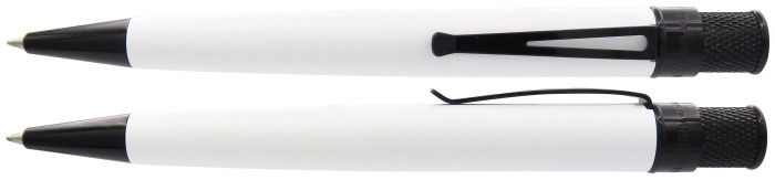 Stylo bille roulante rétractable Retro 51, série Tornado Chaplin Blanc BKT*