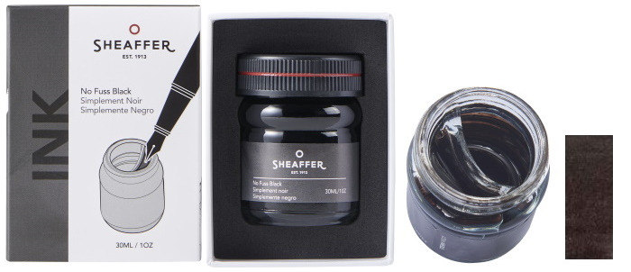 Sheaffer Ink bottle, Vintage series No Fuss Black ink (30ml)