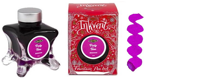 Diamine Ink bottle, Inkvent Red Edition series Party Time ink (50ml)