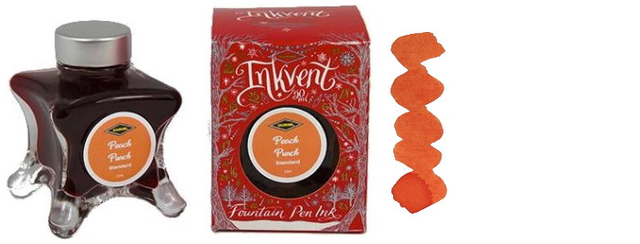 Diamine Ink bottle, Inkvent Red Edition series Peach Punch ink (50ml)