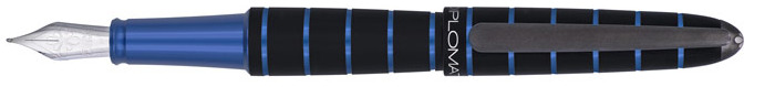 Diplomat Fountain pen, Elox Ring series Black/Blue