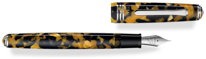 Tibaldi Fountain pen, N°60 series Amber CT (Amber yellow)