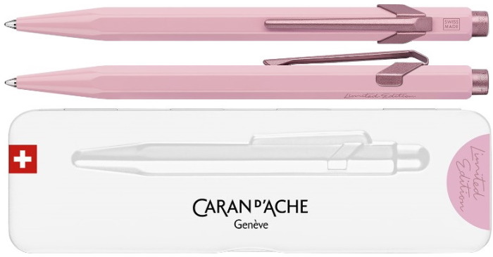 Stylo bille Caran d'Ache, série 849 Claim Your Style Ltd Edt IV Rose Quartz