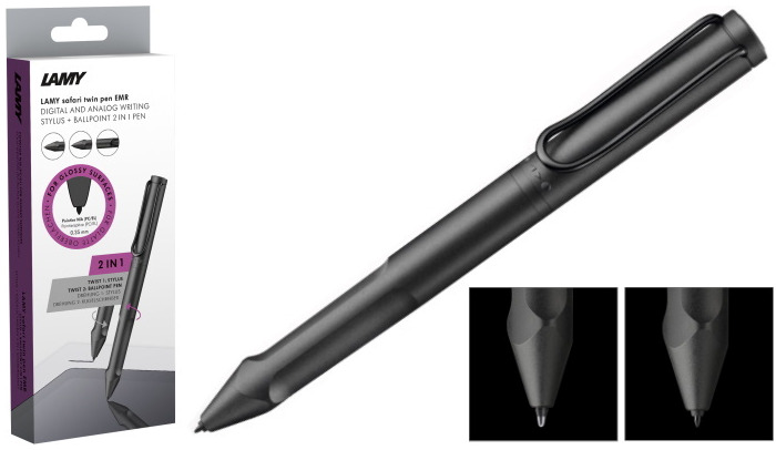 Lamy Multifunction pen, Safari All Black EMR series (PC/EL Digital Pen & Ballpoint pen)