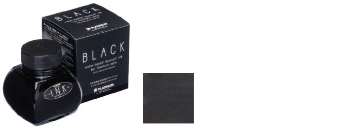 Bouteille d'encre Platinum, série Dye Ink Encre Noire (60ml) 