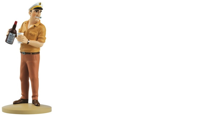 Tintin Figurine, Decorations series Allan provokes Haddock