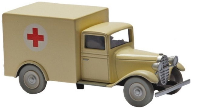 Tintin Decorative object, Vehicle series The Ambulance of the Asylum 