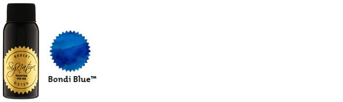 Robert Oster Ink bottle, Blues & Teals series (Bondi Blue) 50ml