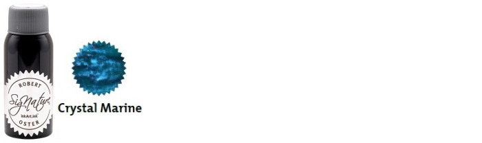 Bouteille d'encre Robert Oster, série Shake'N'Shimmy (Crystal Marine) 50ml