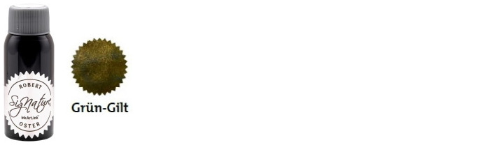Bouteille d'encre Robert Oster, série Shake'N'Shimmy (Grün-Gilt) 50ml
