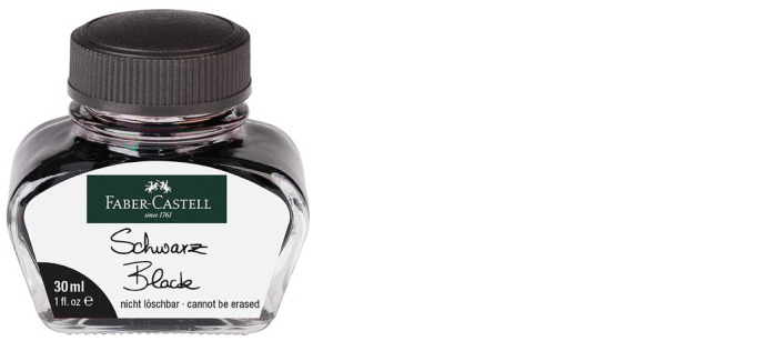 Faber-Castell Design ink bottle, Refill & ink series Black ink (30ml)