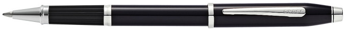 Stylo bille roulante Cross, série Century II Noir laqué Ct