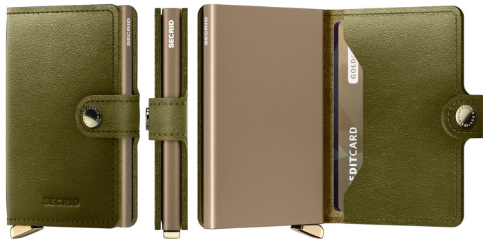 Secrid Card case, Premium Miniwallet series Olive Green (Dusk Olive)