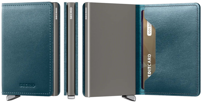 Secrid Card case, Premium Slimwallet series Teal (Dusk Teal)