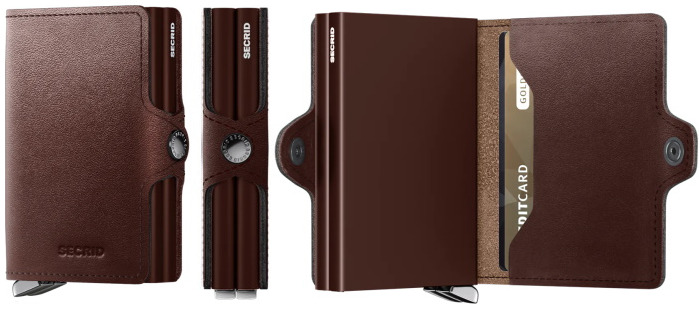 Secrid Card case, Premium Twinwallet series Dark brown (Dusk Dark Brown)
