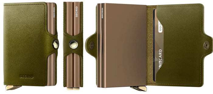 Secrid Card case, Premium Twinwallet series Olive Green (Dusk Olive)