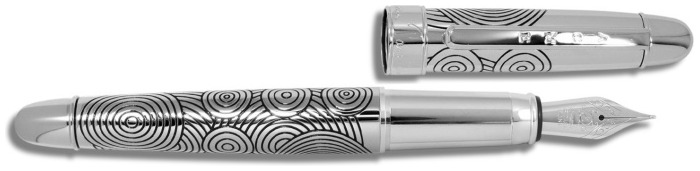 Acme Writing Tools Fountain pen, Verner Panton series Black/Chrome
