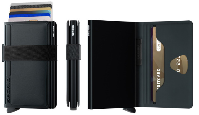 Porte-cartes Secrid, série Bandwallet Noir