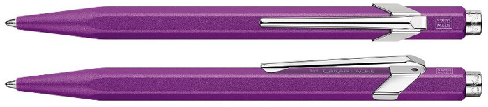 Stylo bille Caran d'Ache, série 849 Colormat-X Violet