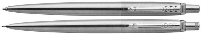 Parker Ballpoint pen & mechanical pencil (0.5 mm) set, Jotter Essential series Stainless steel CT