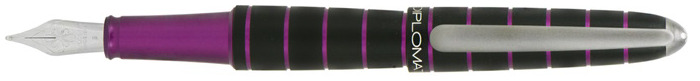 Stylo plume Diplomat, série Elox Ring Noir/Violet