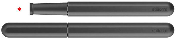 Stylo plume Stilform, série INK Fountain Pen Titane noir DLC (Titane) - Pointe vendue séparément