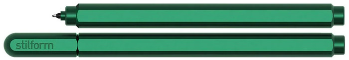 Stylo encre gel Stilform, série ARC Gel Pen Vert (Aluminium)
