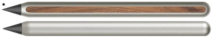 Stilform Reusable pencil, AEON Pencil series Matte titanium / Walnut (Graphite tip)
