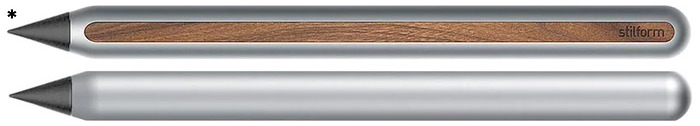 Stilform Reusable pencil, AEON Pencil series Gray aluminum / Walnut (Graphite tip)