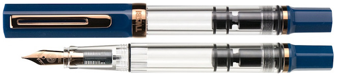 Stylo plume TWSBI, série Eco Bleu indigo/Bronze