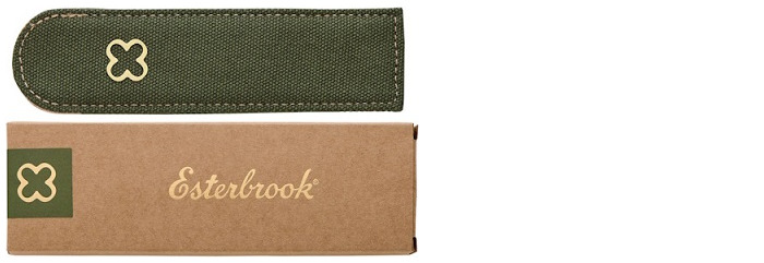 Étui Esterbrook, série Canvas Pen Case Vert (Simple)