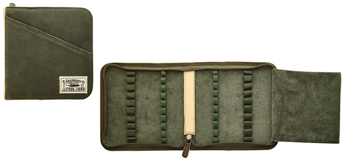 Esterbrook Pouch, Canvas Pen Case series Army Green (20x - with zipper)