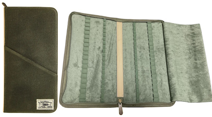 Esterbrook Pouch, Canvas Pen Case series Army Green (40x - with zipper)