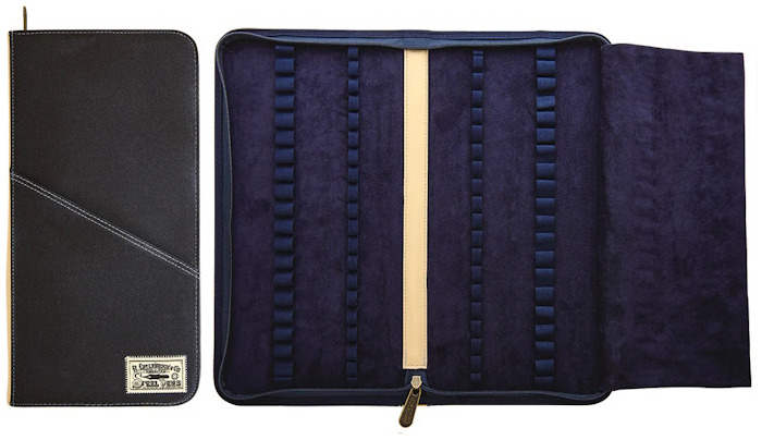 Esterbrook Pouch, Canvas Pen Case series Navy (40x - with zipper)