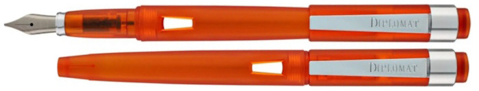 Stylo plume Diplomat, série Magnum Orange démo (Orange translucide)